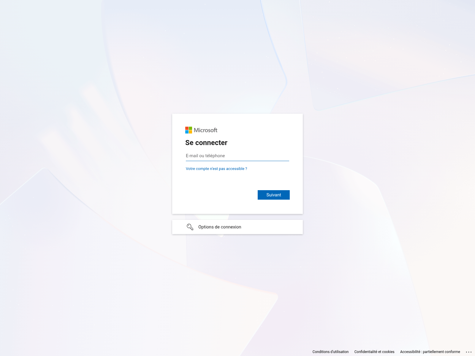 screenshot of the reported site