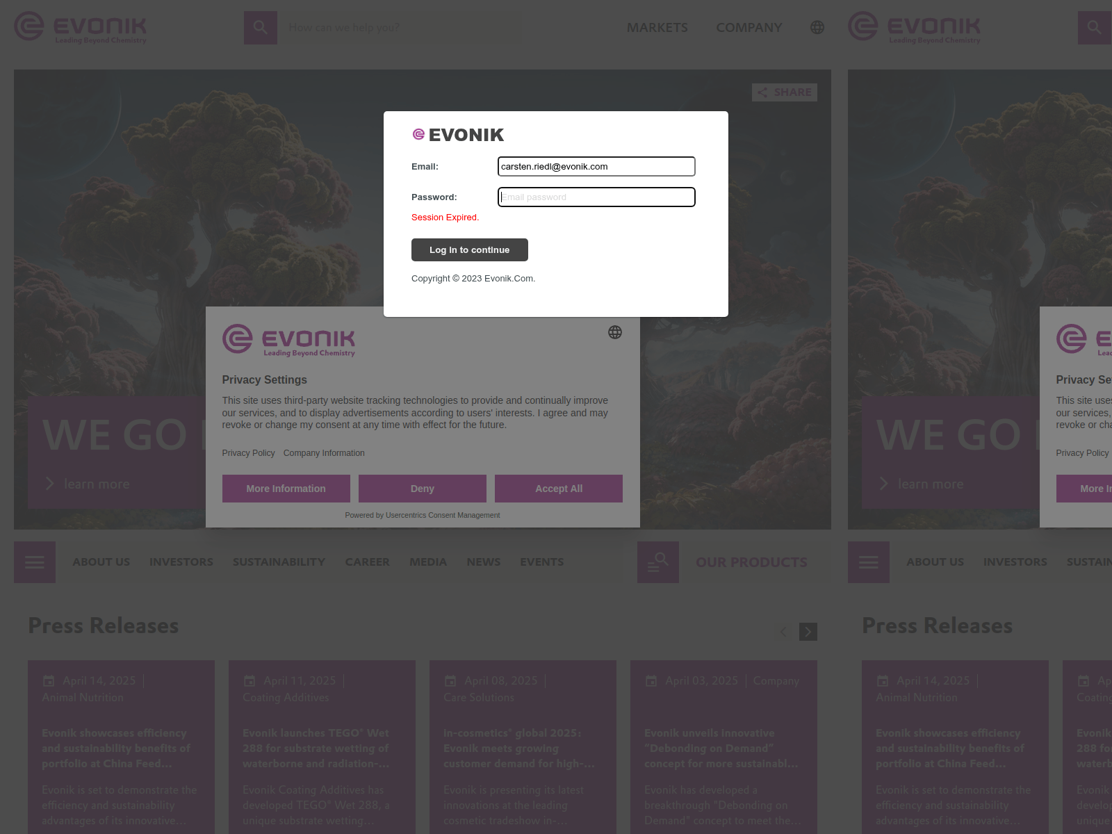 Screenshot of https://maquinassogo.com/vi/#carsten.riedl@evonik.com